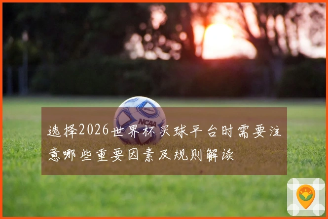 选择2026世界杯买球平台时需要注意哪些重要因素及规则解读