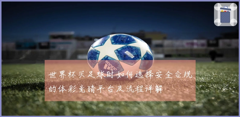 世界杯买足球时如何选择安全合规的体彩竞猜平台及流程详解