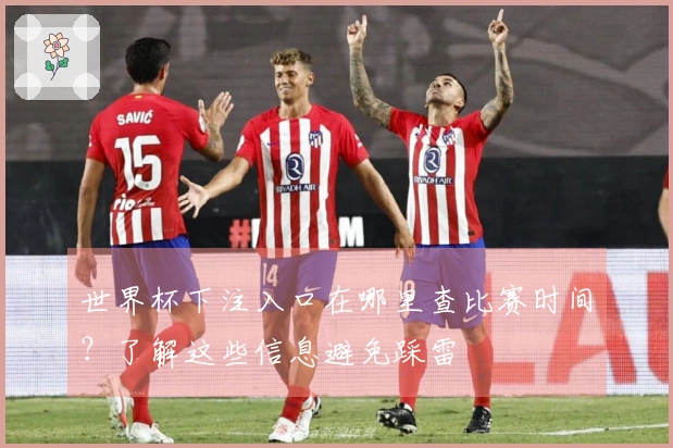 世界杯下注入口在哪里查比赛时间？了解这些信息避免踩雷